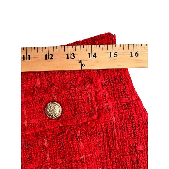 GENERATION LOVE Bunnie Tweed Shorts in Red Sz 10 NWT - Picture 7 of 9